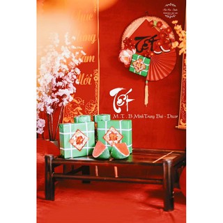 set mẹt trang trí tết