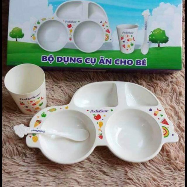 SET THÌA, KHAY, CỐC ĂN DẶM CAO CẤP PEDIASURE (HÀNG KHUYẾN MẠI)