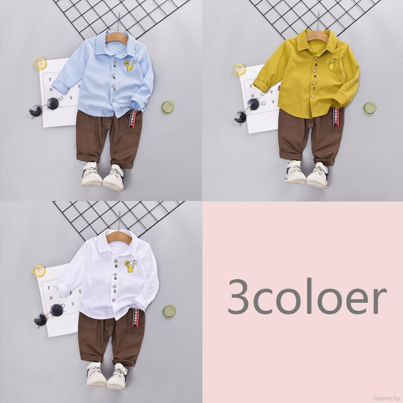 Set quần áo in hình quả chanh phong cách Hàn Quốc dành cho bé trai