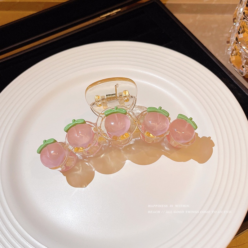 Kẹp Tóc Hình Cá Mập Màu Hồng Trong Suốt Phong Cách Nhật Bản 2022 Cho Nữ F643