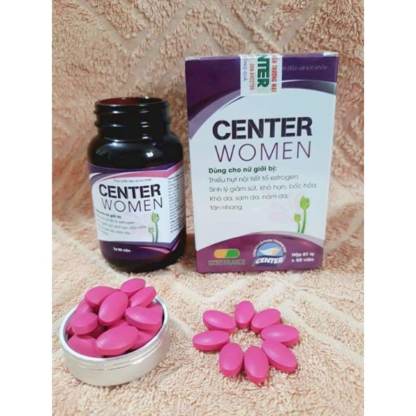 VIÊN UỐNG CENTER WOMEN – TĂNG CƯỜNG NỘI TIẾT TỐ NỮ ESTROGEN