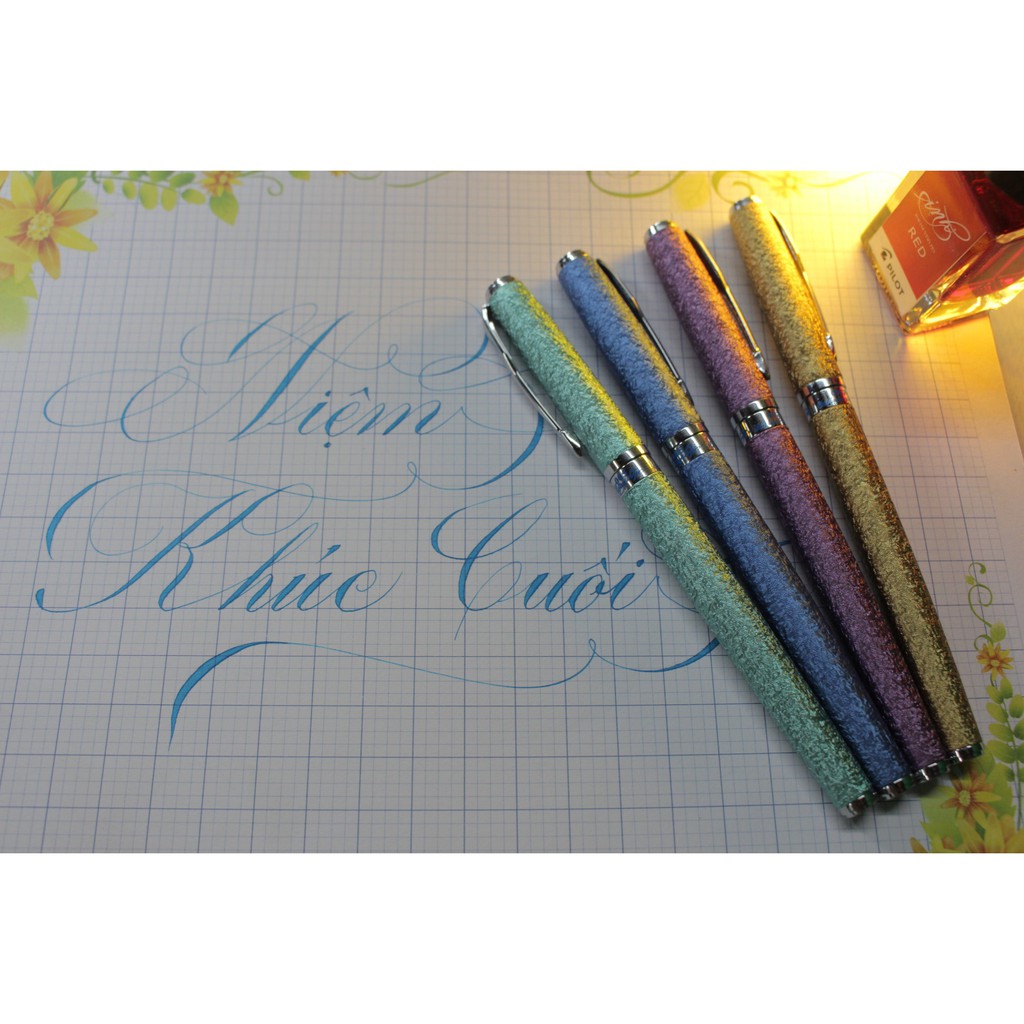 BÚT MÁY OUWEN 05 CALLIGRAPHY Có Hộp Đi Kèm , Tặng Thêm 1 Ngòi Calligraphy