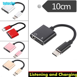 Dây Cáp Chuyển Đổi Tai Nghe 2 Trong 1 Type-C Sang 3.5mm Aux Audio Usb C