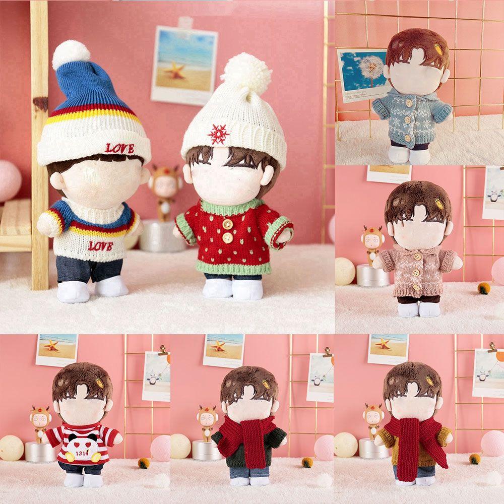 Bộ Quần Áo Bằng Cotton Màu Cầu Vồng Dành Cho Búp Bê 20cm