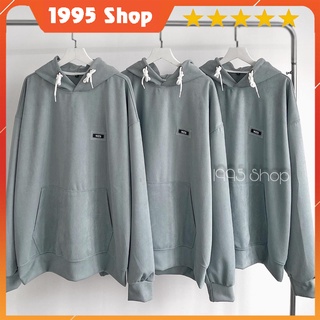 Áo hoodie da lộn form rộng why not