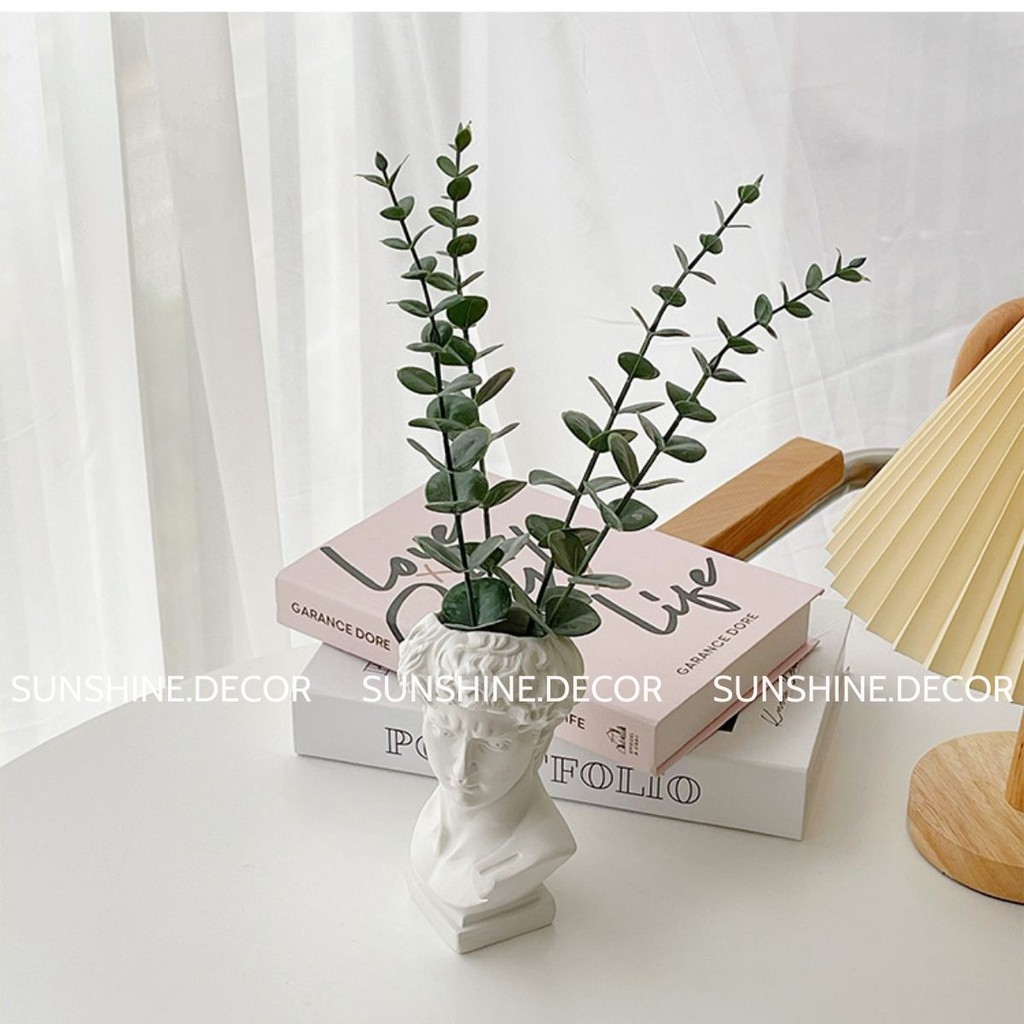 Lá bạch đàn lá khuynh diệp Eucalyptus decor trang trí chụp ảnh sản phẩm 38 cm