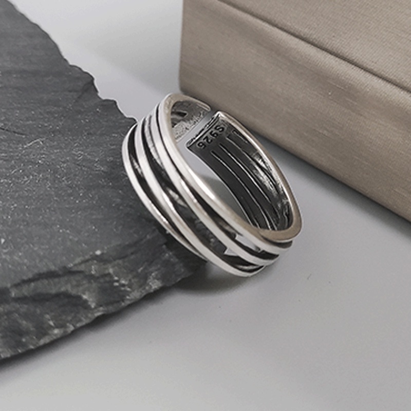 Nhẫn Nam Phong Cách Hip hop Cổ Điển Cá Tính