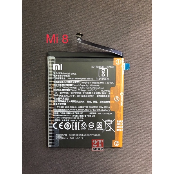 PIN XIAOMI MI 8 (BM3E) ZIN CHÍNH HÃNG, DUNG LƯỢNG 3400MAH