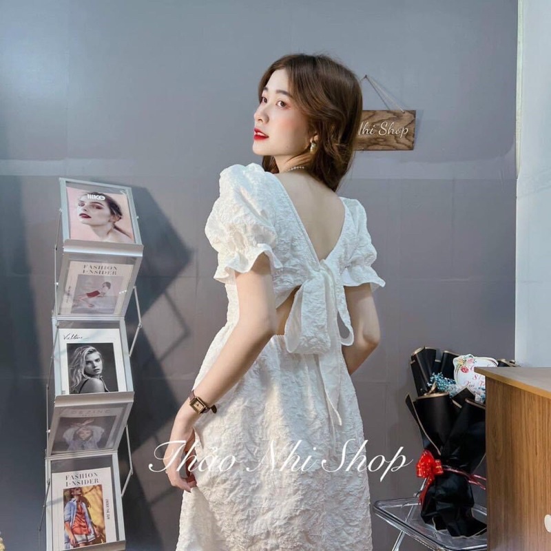 Đầm váy xốp trắng dự tiệc sang trọng dáng dài hottrend chất đẹp | BigBuy360 - bigbuy360.vn