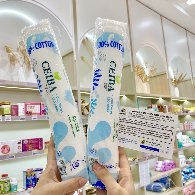 Bông tẩy trang Ceiba 80-120-140 miếng