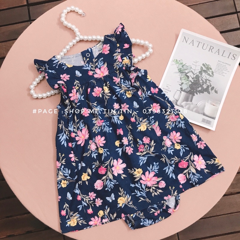 Body váy cotton cho bé gái