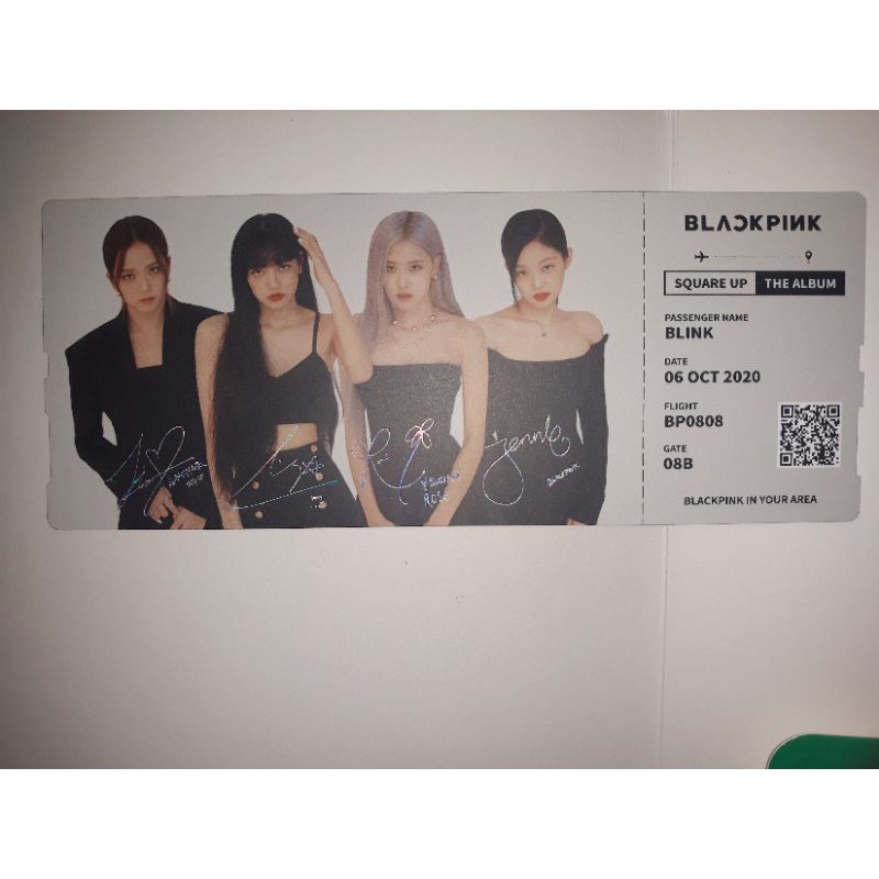 Combo Poster + ticket The album Blackpink Rosé Jennie Jisoo Lisa