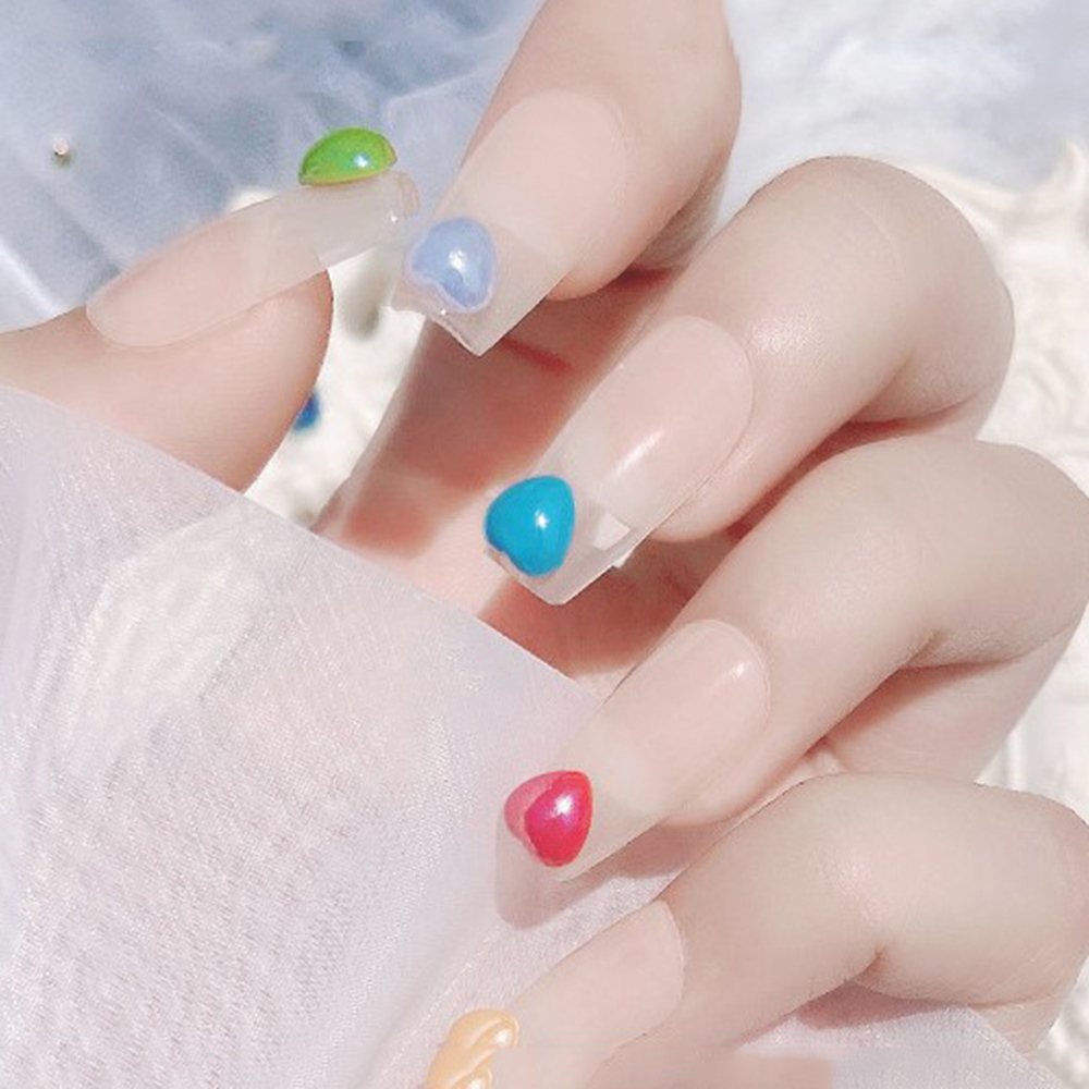 [Hàng mới về] Set 50 hạt trái tim 6Mm đính móng tay trang trí nghệ thuật