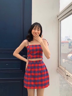 [ảnh thật + video ] Set kẻ hai dây