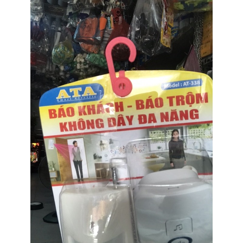 Chuông báo khách báo trộm bằng cảm ứng không dây ATA AT-338