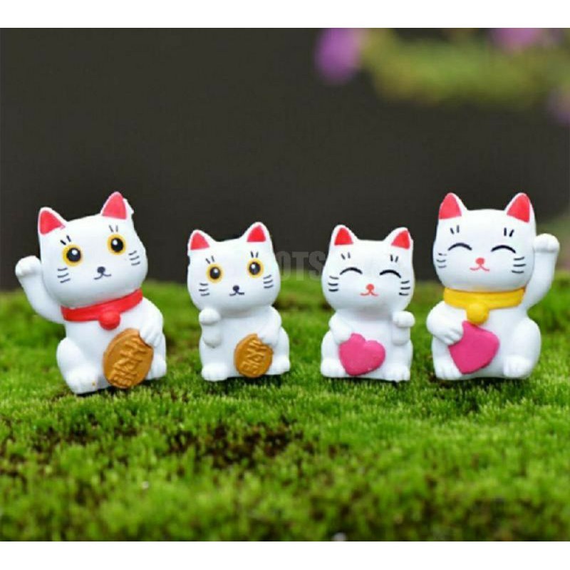 Set 4 Chú Mèo May Mắn
