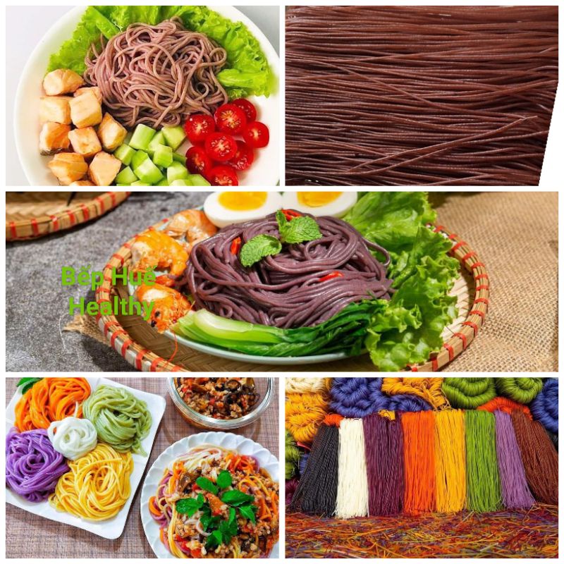 500g Bún gạo lứt/ Bún ngũ sắc Eatclean Healthy