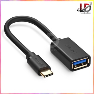 [Freeship] Cáp OTG USB TYPE-C sang USB 3.0 Ugreen 30701 màu Đen