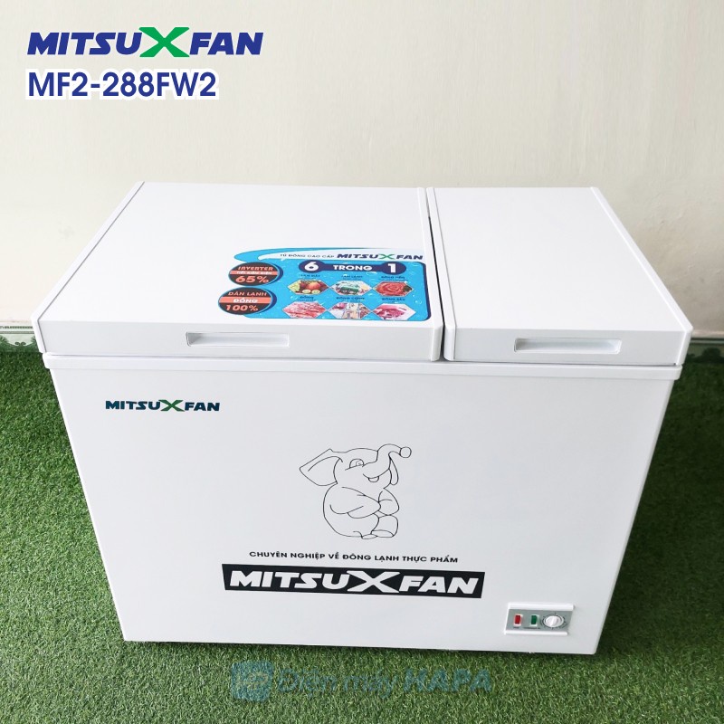 Tủ Đông+Mát Cao Cấp MITSUXFAN MF2-288FW2 02 Ngăn, Inverter Tiết Kiệm Điện, Tiêu Chuẩn Châu Âu - Hàng Chính Hãng
