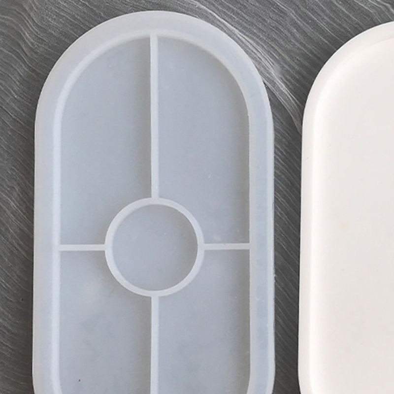 Khuôn Silicone Làm Gạt Tàn Trang Sức Hình Oval DIY
