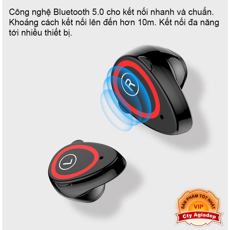 Tai nghe Bluetooth kiêm Đồng hồ thông minh theo dõi sức khỏe Smartwatch 2 trong 1 tiện lợi - Model1