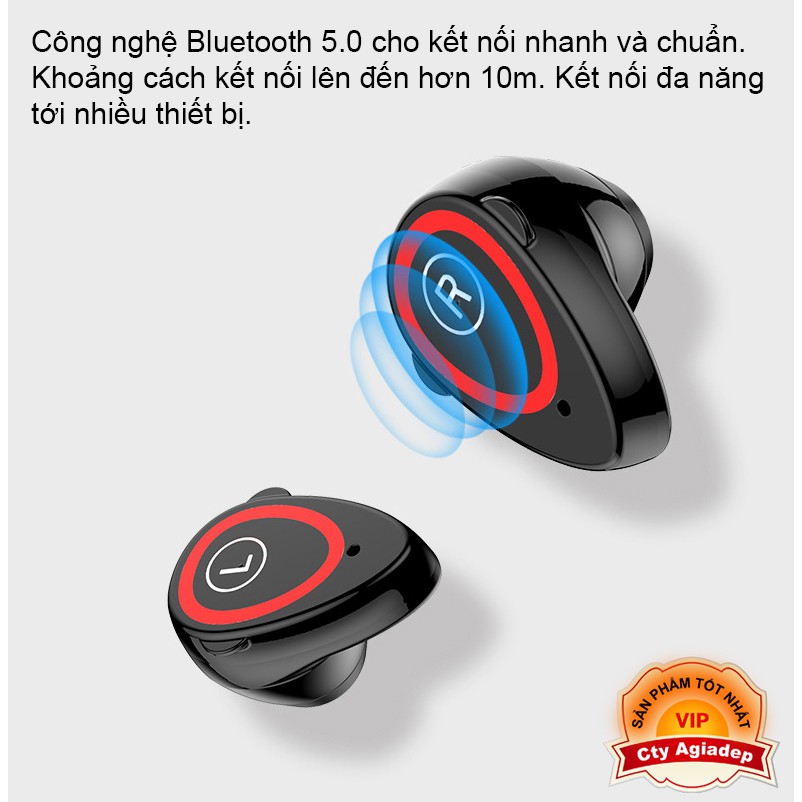 [Mã ELMS9 giảm 6% đơn 300K] Tai nghe tích hợp Đồng hồ thông minh Cao cấp - Sản phẩm Công nghệ mới AGD Model1