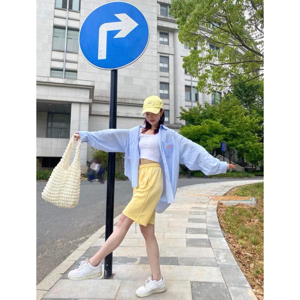 Túi tote túi vải xốp phong cách Hàn quốc, có 2 lớp thời trang ulzzang - Túi tote đi biển nữ đẹp đi chơi thời trang