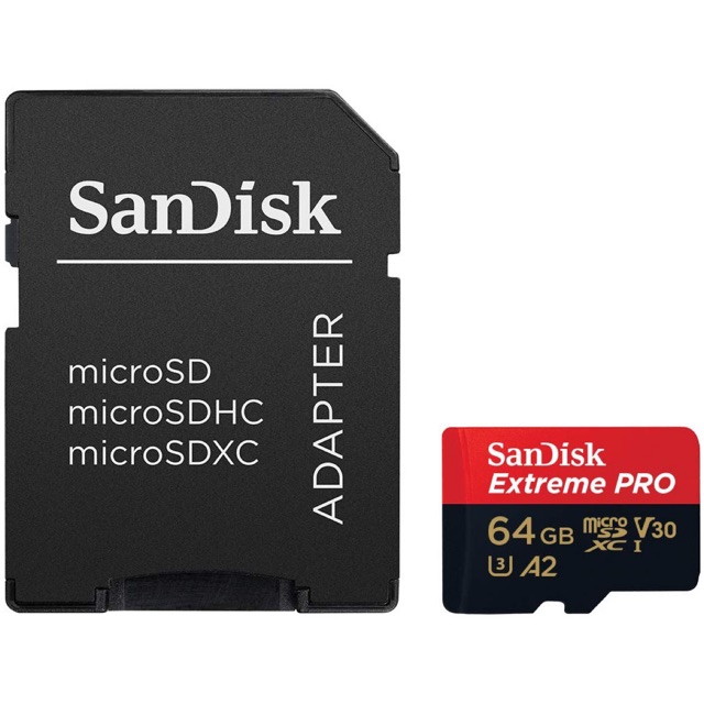 Thẻ Nhớ MicroSDXC SanDisk Extreme Pro V30 A2 64GB 170MB/s - Hàng Chính Hãng