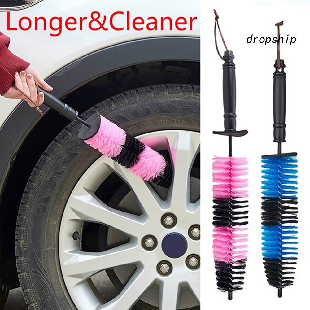 Bàn Chải Sợi Thép Cán Dài Vệ Sinh Lốp Xe Hơi