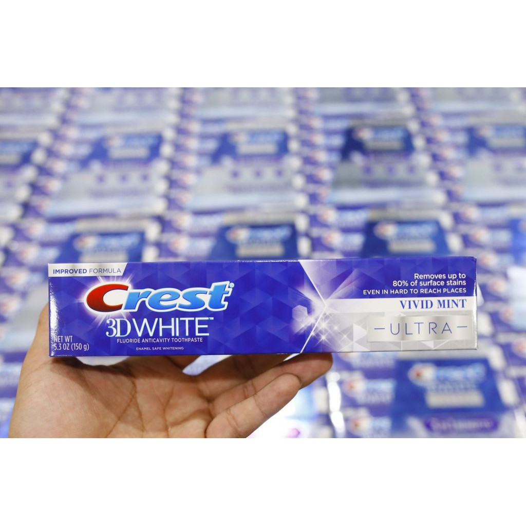[Date 2023] Kem Đánh Răng Crest 3D White Vivid Mint Ultra 150g