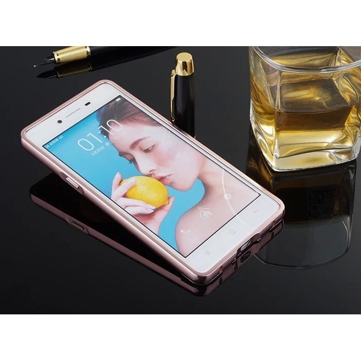 [ Hàng nhập khẩu ] Ốp lưng OPPO R7 Lite, OPPO R7 tráng gương viền kim loại