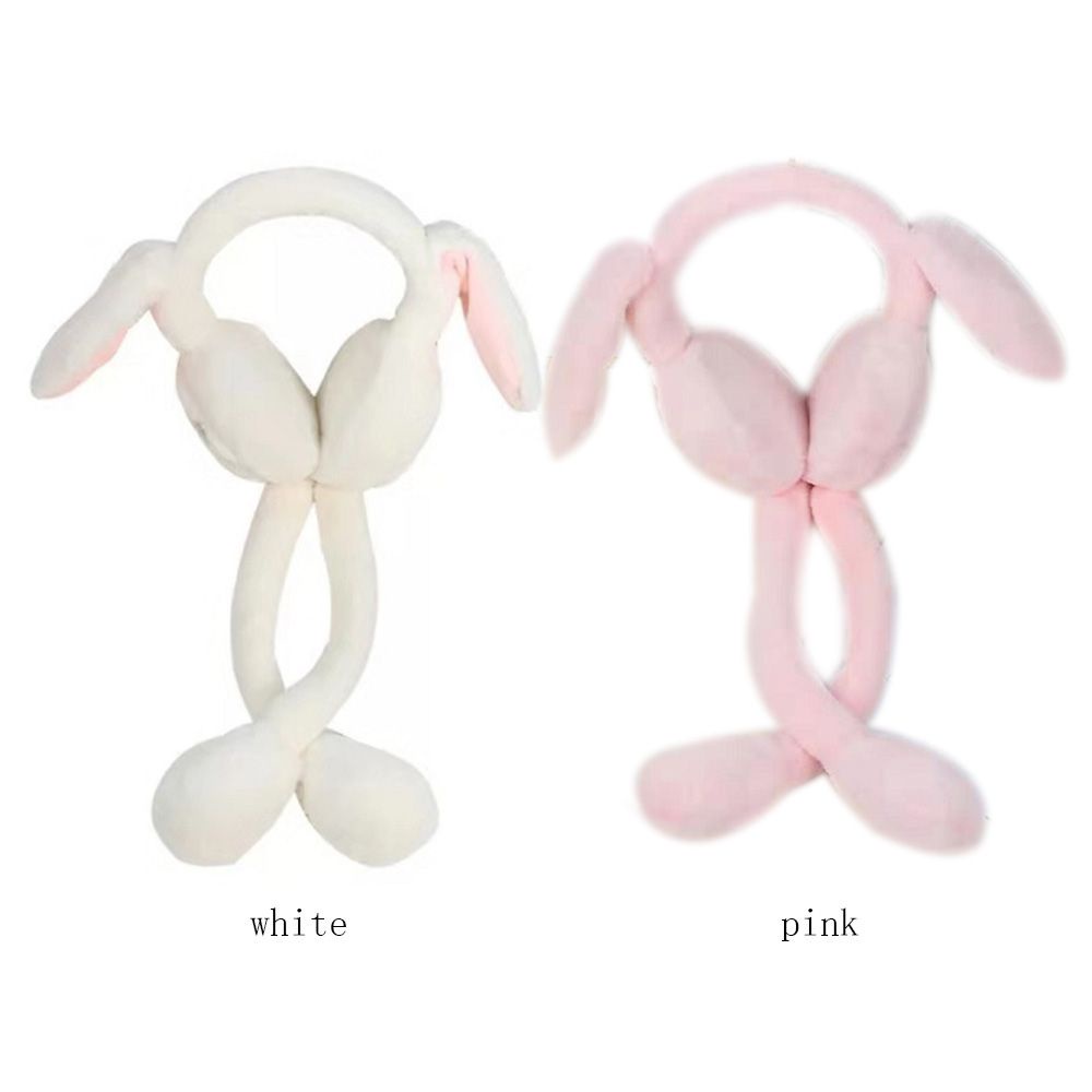 Băng Đô Lông Nhung Giữ Ấm Tai Thỏ Hoạt Hình Dễ Thương Nhiều Màu Sắc