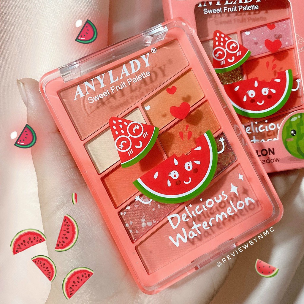 Phấn mắt Any lady Sweet Fruit watermelon dưa hấu 8 ô