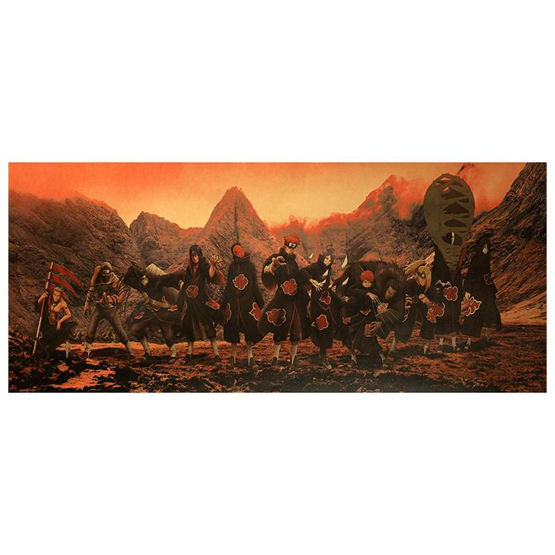 Poster anime Naruto Akatsuki Final Limit 100x40cm trang trí nghệ thuật