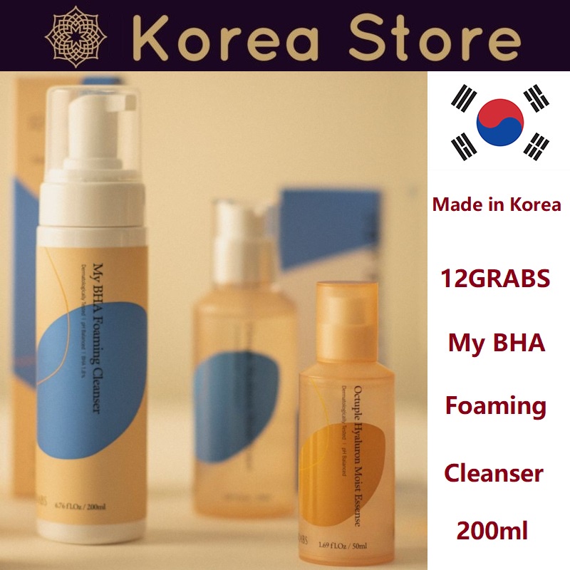 Sữa rửa mặt tạo bọt My BHA 12GRABS Sản xuất tại Hàn Quốc 200ml
