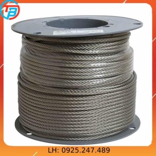 Cáp inox 304 bọc nhựa 4li, 5li, 6li cáp thép giá sỉ thái bình vina