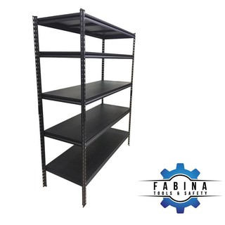 Kệ 5 tầng tấm thép màu đen csps 107cm