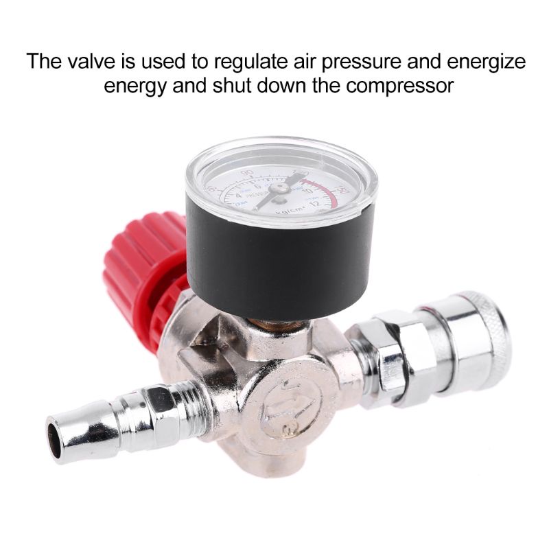 Đồng Hồ Đo Áp Suất Khí Nén 180PSI Dễ Lắp Đặt Có Thể Điều Chỉnh