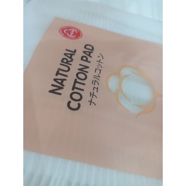 Bông Tẩy Trang 3 Lớp Natural 222 Pcs Mẫu Mới HATSU LOGO 100% cotton Từ Thiên Nhiên