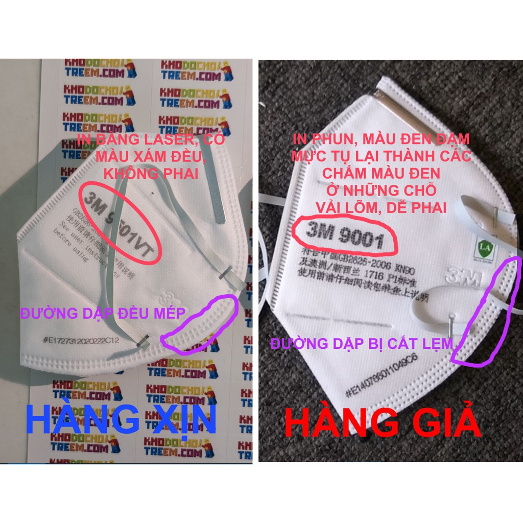 1 CÁI khẩu trang 3M 9501VT KN95 N95 P2 FFP2 lọc 95% bụi siêu mịn PM2.5 có van thở lọc khí hơn 3M 9001V lọc 90% | BigBuy360 - bigbuy360.vn