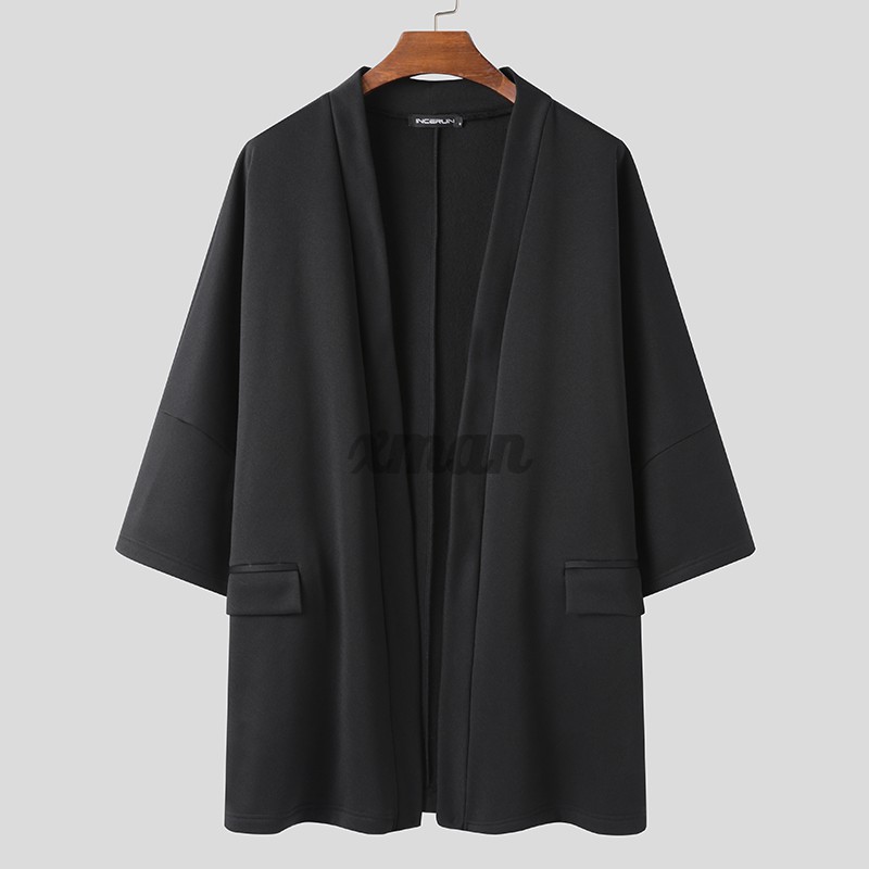 Áo Khoác Cardigan Dài Tay Cổ Chữ V Màu Trơn Cho Nam | BigBuy360 - bigbuy360.vn