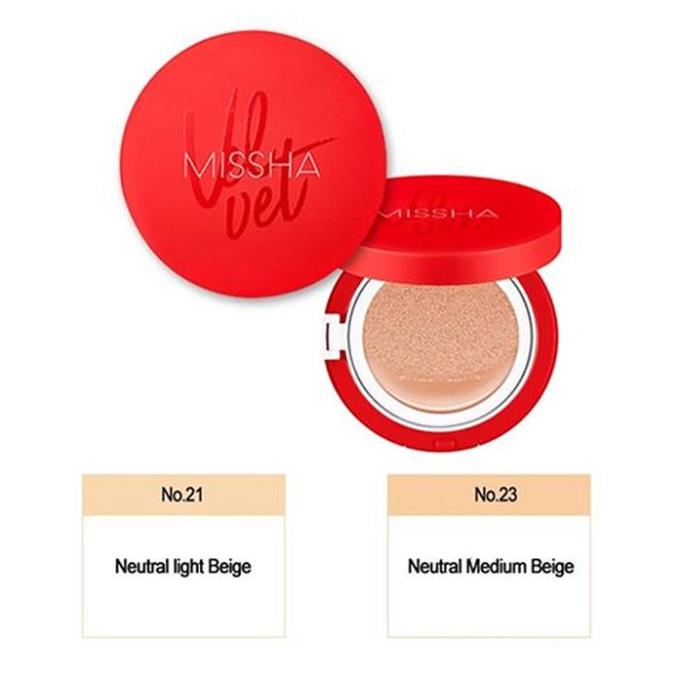 Cushion Missha - Phấn Nước Missha Mỏng Mịn, Che Phủ Tốt, Lâu Trôi - Misha Velvet Finish Cushion SPF50+ PA+++ | BigBuy360 - bigbuy360.vn