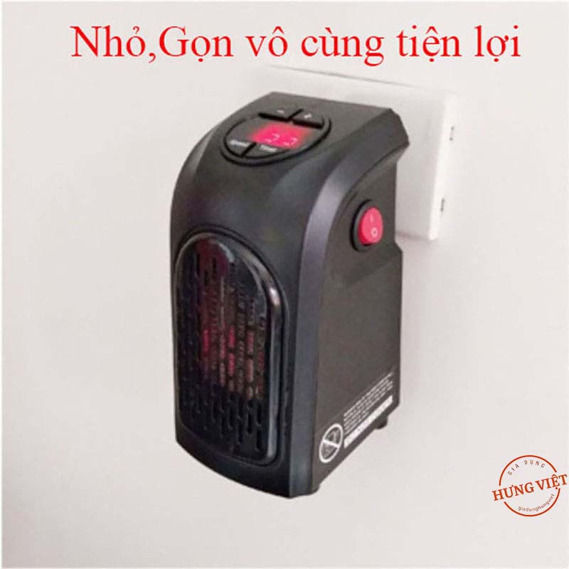 Quạt sưởi, Máy sưởi cắm điện mini Handy Heater [MÁY SƯỞI VUÔNG]