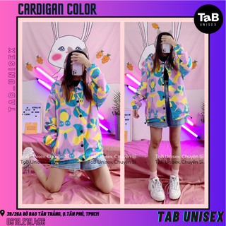 Áo khoác Cardigan dù COLOR - TAB UNISEX