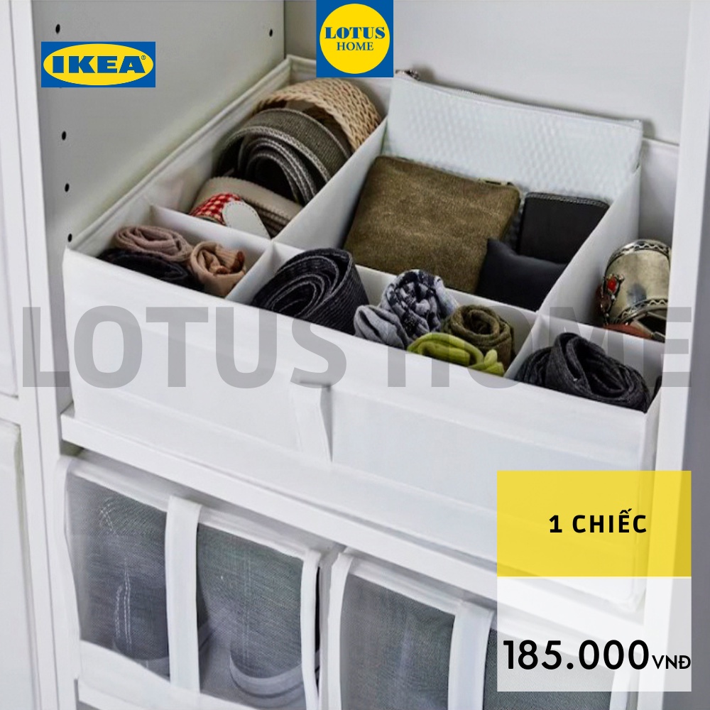 IKEA Ngăn vải chia đồ thông minh SKUBB IKEA - Trắng
