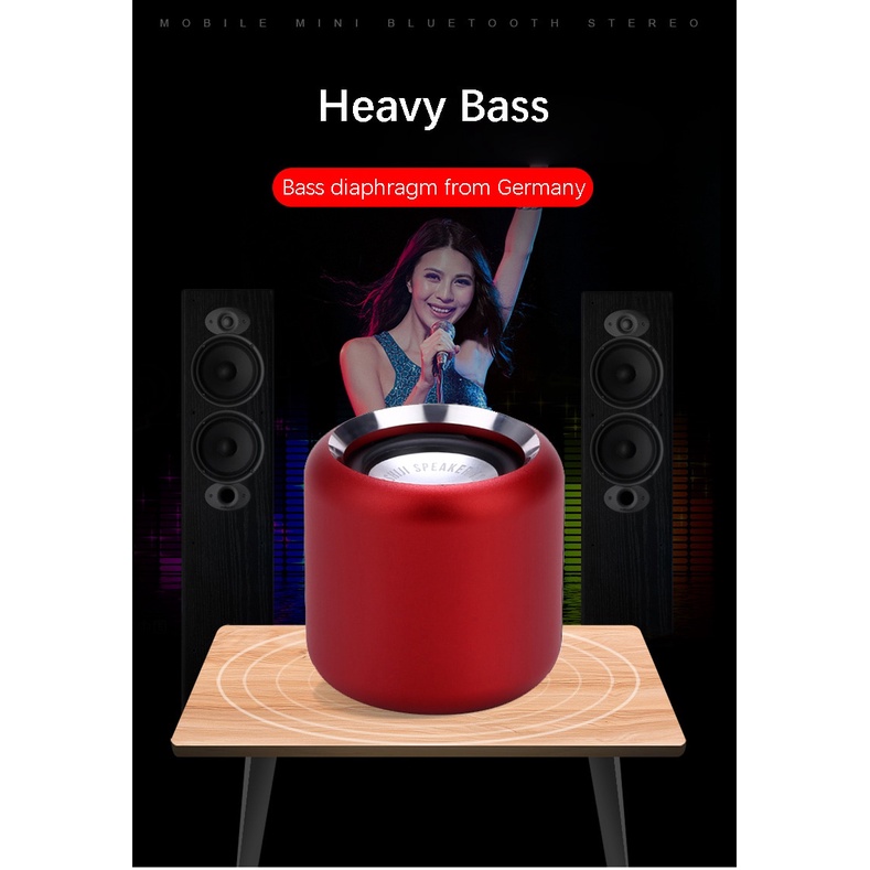 Loa Nghe Nhạc Bluetooth Mini Caixa De Som Altavoces Siêu Trầm Altavoz mp3 TWS