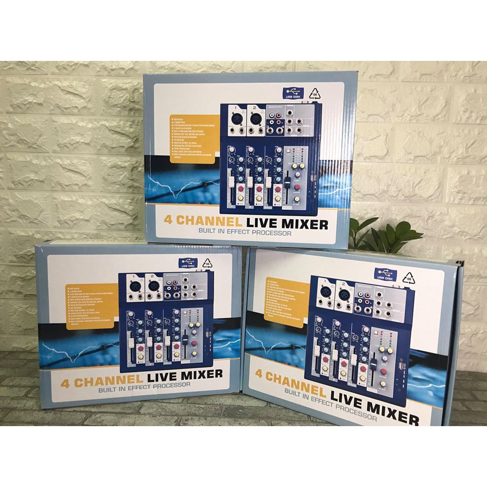 Bàn Mixer Yamaha F4 Không Dây Có Bluetooth Và USB