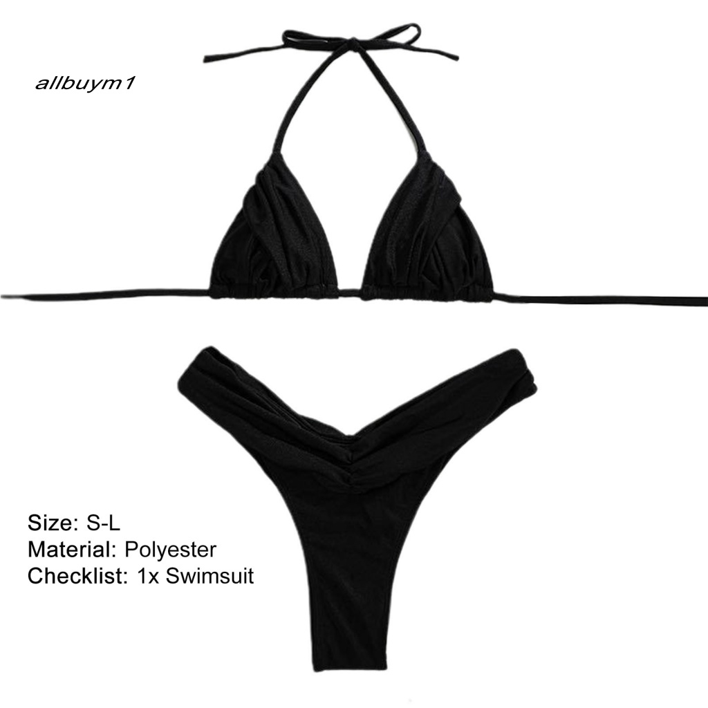 Bộ Bikini Lưng Cao Hở Lưng Thời Trang Mùa Hè Quyến Rũ Cho Nữ