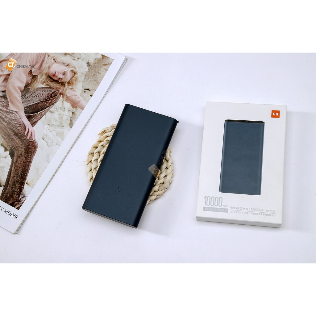 Pin sạc dự phòng 10000mAh Xiaomi gen 3,gen 2, hỗ trợ sạc nhanh, 2 cổng