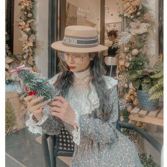 Nón cói vành nhỏ đai DIO cá tính dễ thương